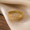 Geometric Style Open Ring