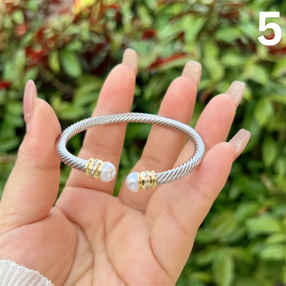 Multi-Style Copper Plating 18K Gold Inlaid Full Rhinestone Zircon Original New Arrivals Bangle Fashion High-End Suitable For Daily Wear Valentine's Day Gift (4)