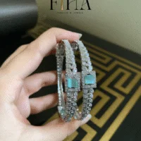 mint stone zircon bangles 1